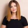 long bob human wig - 12" rooted.