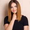 long bob human wig - 12" rooted.