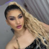 curly ponytail - #28 honey blonde. - 14 inches