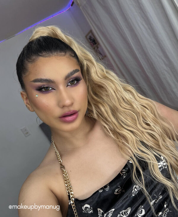 curly ponytail - #28 honey blonde. - 14 inches