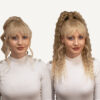 curly ponytail - #28 honey blonde. - 14 inches