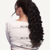 curly ponytail - #2 chocolate brown. - 20 inches