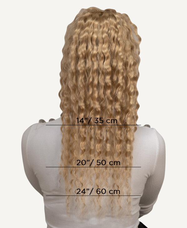 curly ponytail - #28 honey blonde. - 14 inches