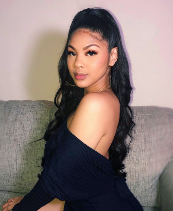 ponytail - #1 jet black. - 20 inches