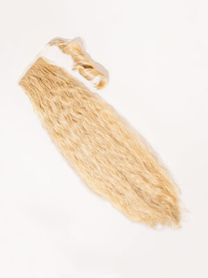 vegan fiber long wavy ponytail - champagne 26".