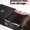 front lace human wig - 14" platinum blonde.