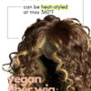 vegan fiber curly balayage wig 16".