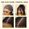 Sunber 5*5 Glueless HD Lace Closure Wig Deep Wave Human Hair Wigs - 18 / 250%