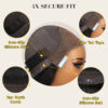Sunber Water Wave 13x4 Pre Everything Lace Frontal Glueless Pre Cut Put On And Go Human Hair Short Bob Wig Flash Sale - 7x5 Bye Bye Knots / 14（Bob）