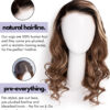 put on & go pre-cut lace wavy human wig - 24" bronzed highlights.