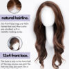 front lace human wig - 14" platinum blonde.
