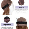 put on & go pre-cut lace curly human wig - 16" natural black.