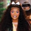 BOGO Sunber Water Wave 7*5 Pre-Cut Lace Glueless Wig Grab And Go Human Hair Wigs Natural Black Color - 16 / 7x5 Bye Bye Knots / No Baby Hair