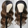 Flash Sale Sunber Balayage Highlight Dark Roots Body Wave Wear And Go Glueless Headband Wigs - 16 / 180%
