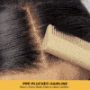 BOGO Sunber Water Wave 7*5 Pre-Cut Lace Glueless Wig Grab And Go Human Hair Wigs Natural Black Color - 16 / 7x5 Bye Bye Knots / No Baby Hair