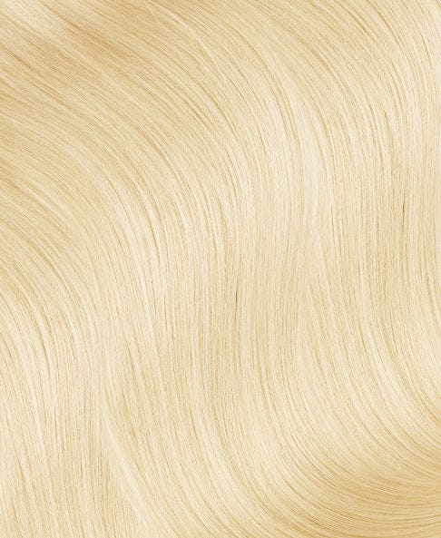 invisible clip-in hair extensions #60 platinum blonde. - 20" / Extra Volume