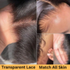 Sunber Body Wave Real Tangle-Free Transparent Lace Wig Pre-Cut Lace Human Hair - 24 / 5*5 HD Glueless Pre-Cut