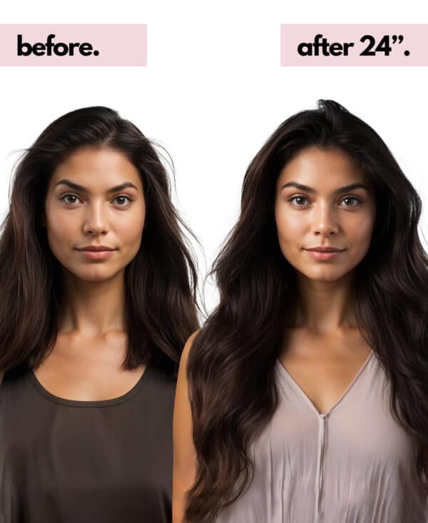 clip-in hair extensions #2 chocolate brown. - 20" / Extra Volume