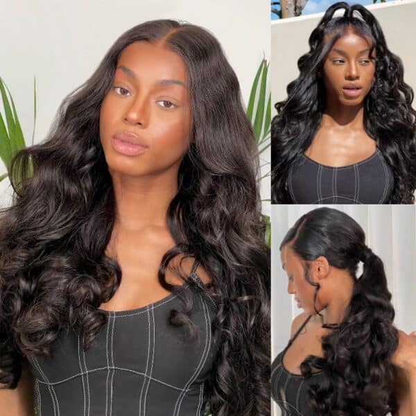 Sunber 7x5 Bye Bye Knots Pre-Cut Lace Put On And Go Wigs 13×4 Pre-Everything Body Wave Wig Pre-Plucked - 26 / 7*5 Bye Bye Knots-No Baby Hair / Bleache