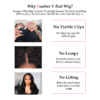 0 Off Sunber Kinky Straight V Part Wigs No Leave Out Yaki Straight Human Hair Wig - 24 / U Part-150%