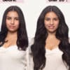 clip-in hair extensions #1b natural black. - 16" / Extra Volume