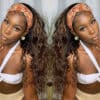 Flash Sale Sunber Balayage Highlight Dark Roots Body Wave Wear And Go Glueless Headband Wigs - 16 / 180%