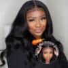 Sunber Yaki Straight 7x5 Bye Bye Knots Lace Grab And Go Closure Wig With Bleach Knots - 14 / 7x5 Bye Bye Knots