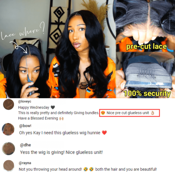 Sunber Body Wave Real Tangle-Free Transparent Lace Wig Pre-Cut Lace Human Hair - 24 / 5*5 HD Glueless Pre-Cut