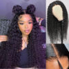 Sunber 5x5 Pre Cut Undetectable HD Lace Wigs Jerry Curly Human Hair Glueless Wear And Go Wigs - 18 / 7x5 Bye Bye Knots-180% Density / Bleached Knots