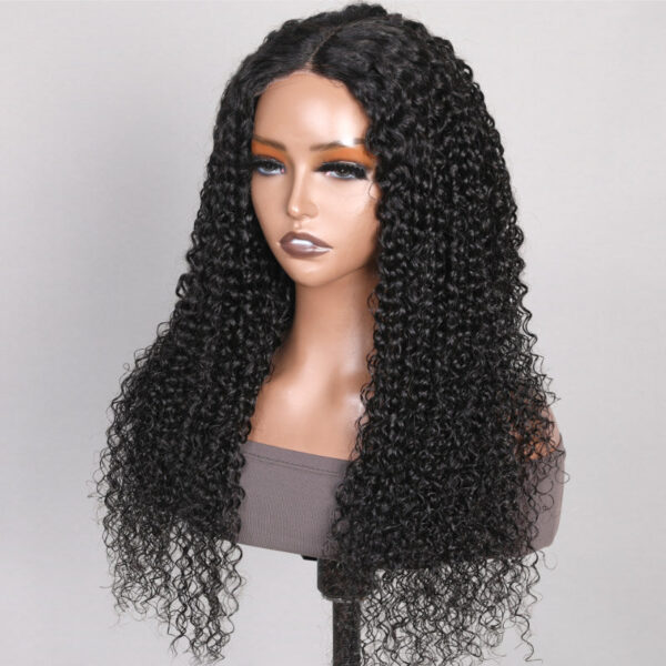 Sunber 5x5 Pre Cut Undetectable HD Lace Wigs Jerry Curly Human Hair Glueless Wear And Go Wigs - 18 / 7x5 Bye Bye Knots-180% Density / Bleached Knots