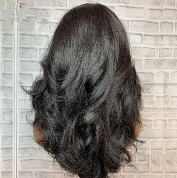 Sunber Luxury Density Body Wave U Part Wig Glueless Human Hair Wigs - 26 / 150%