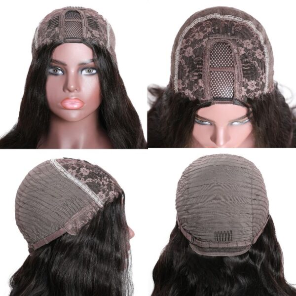 Sunber Luxury Density Body Wave U Part Wig Glueless Human Hair Wigs - 26 / 150%