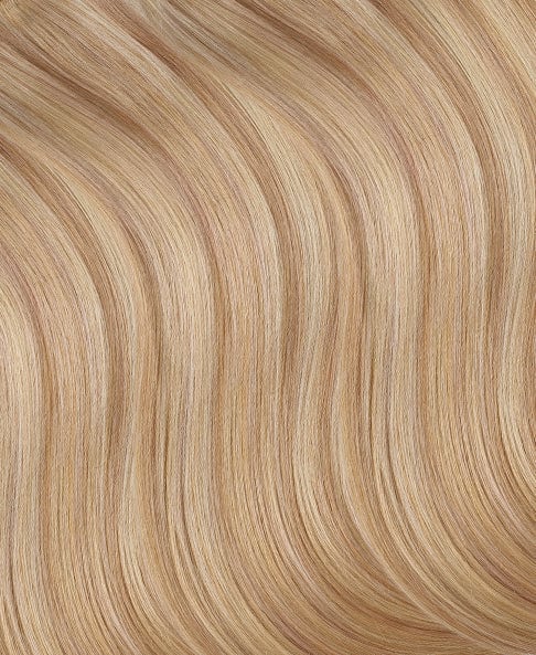 invisible clip-in hair extensions #14-613 blonde highlights. - 16" / Classic