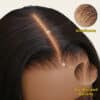 Sunber 0 Off Piano Brown Highlight Water Wave 13*4 Lace Frontal Wigs - 22 / 150% / 13*5 T Part Lace Frontal