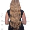 clip-in hair extensions #2 chocolate brown. - 20" / Extra Volume