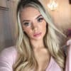 invisible clip-in hair extensions #14-613 blonde highlights. - 16" / Classic
