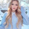 invisible clip-in hair extensions #14-613 blonde highlights. - 16" / Classic