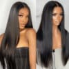 [20"=]Sunber 7x5 Pre Cut Bye Bye Knots Lace Wigs Straight Human Hair Seamless Put On And Go Glueless Wigs Flash Sale - 7x5 Bye Bye Knots-No Baby Ha
