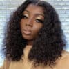 Sunber Water Wave 13x4 Pre Everything Lace Frontal Glueless Pre Cut Put On And Go Human Hair Short Bob Wig Flash Sale - 7x5 Bye Bye Knots / 24