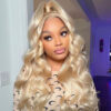 Blonde #613 Wig Body Wave Wig HD Lace Front Wigs Human Hair Wig - 4x4 Lace / Yes（+） / 22inch