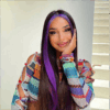 Midnight Dark Purple With Black Ombre Color Lace Wig Body Wave Wig 180% Density - 4x4 Lace / Yes（+） / 22inch