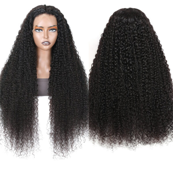 【180%】Sunber Jerry Curly Glueless Wigs 13x4 HD Transparent Lace Front Wigs 5x5 HD Lace Wig Flash Sale - 18" / 13*4 HD Lace Front-180%