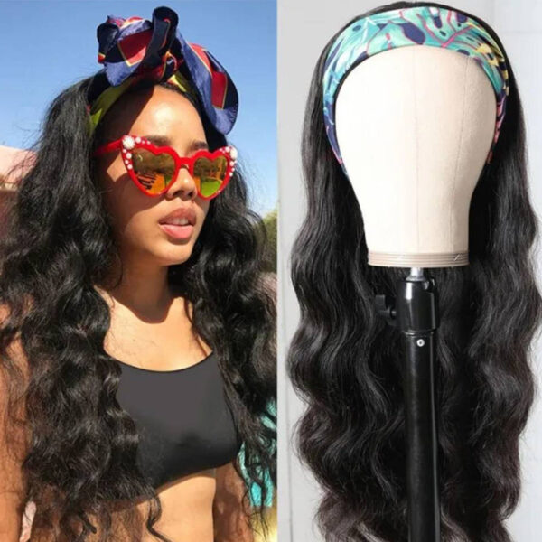 Sunber Amber Ansah Recommend Zero Skill Body Wave Headband Wigs Wear & Go Glueless Human Hair Wigs - 22 / Natural Black