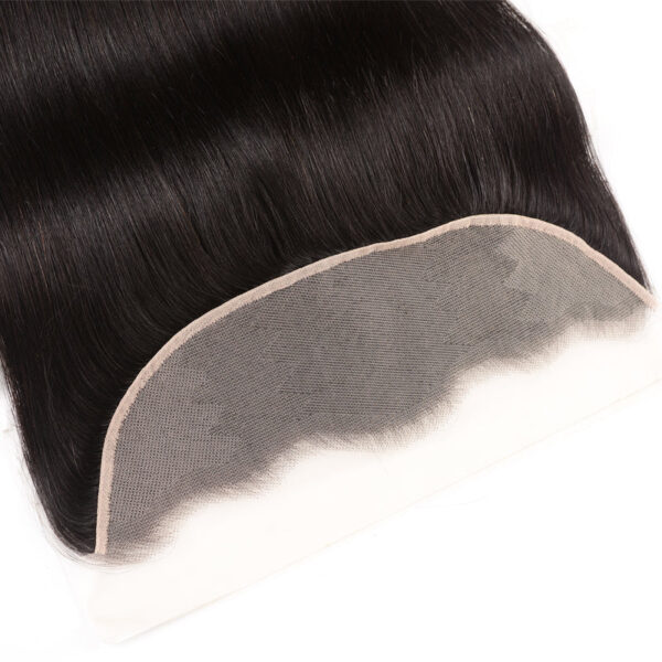 Sunber Hair Straight Hair 3 Bundles with 13*4 Transparent Ear to Ear Frontal Closure - 24 26 28+20