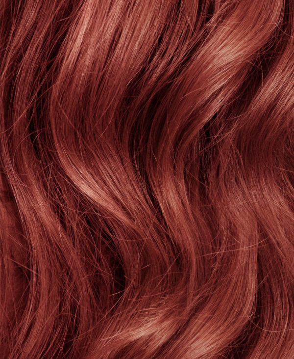 half up/half down #130 copper. - 20"