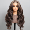 Chestnut Dark Brown Wig Body Wave Wig 4x4/13x4/13x6 Lace 180% Density Human Hair Wig - 13x4 Lace / Yes( +.00) / 30inch