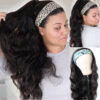Sunber Amber Ansah Recommend Zero Skill Body Wave Headband Wigs Wear & Go Glueless Human Hair Wigs - 22 / Natural Black