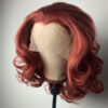 #33 Reddish Brown Body Wave Hair HD Lace 180% Density Short Bob Human Hair Wig - 4x4 Lace / 180% / 12inch
