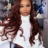 clip-in volumizer #33 auburn. - 20" / 1 x Extra-large weft