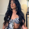 clip-in hair extensions #1 jet black. - 16" / Classic
